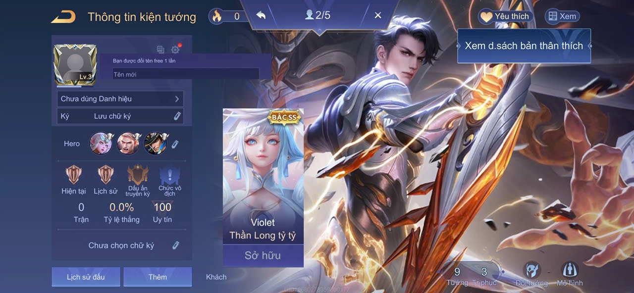 Violet Thần Long Kẹp Flo Hổ Phách